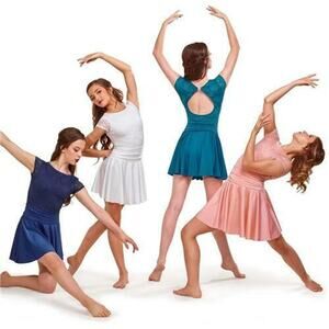 Dance Costume Curtain Call Large Adult Peach Dress Lyrical ballet